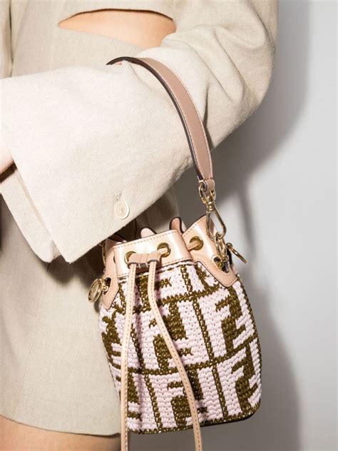 fendi crochet drawstring handbag|fendi bag price list.